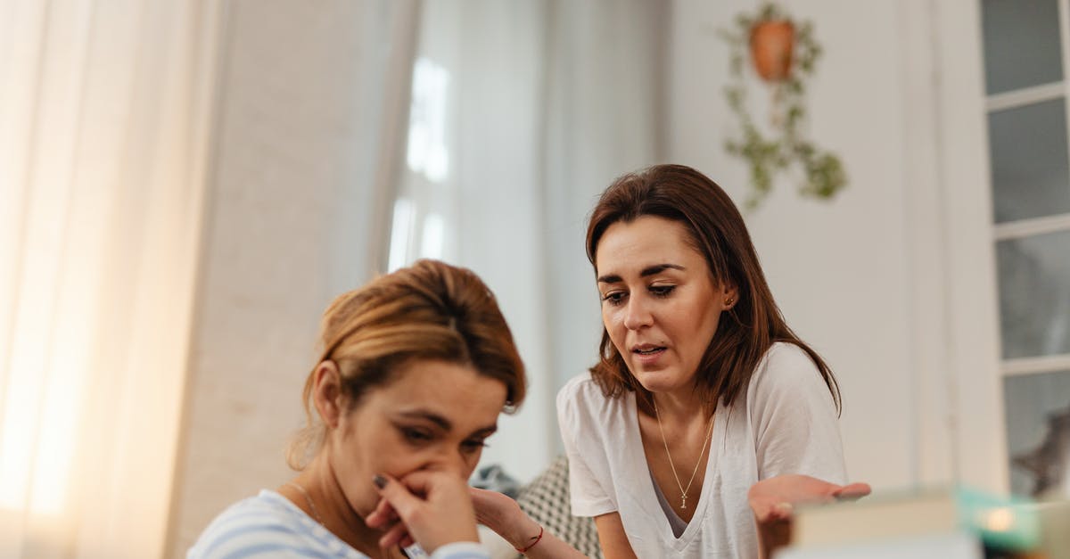 Schengen visa - worried about being refused - Worried Women Talking at Home Schengen visa - worried about being refused - Worried Women Talking at Home