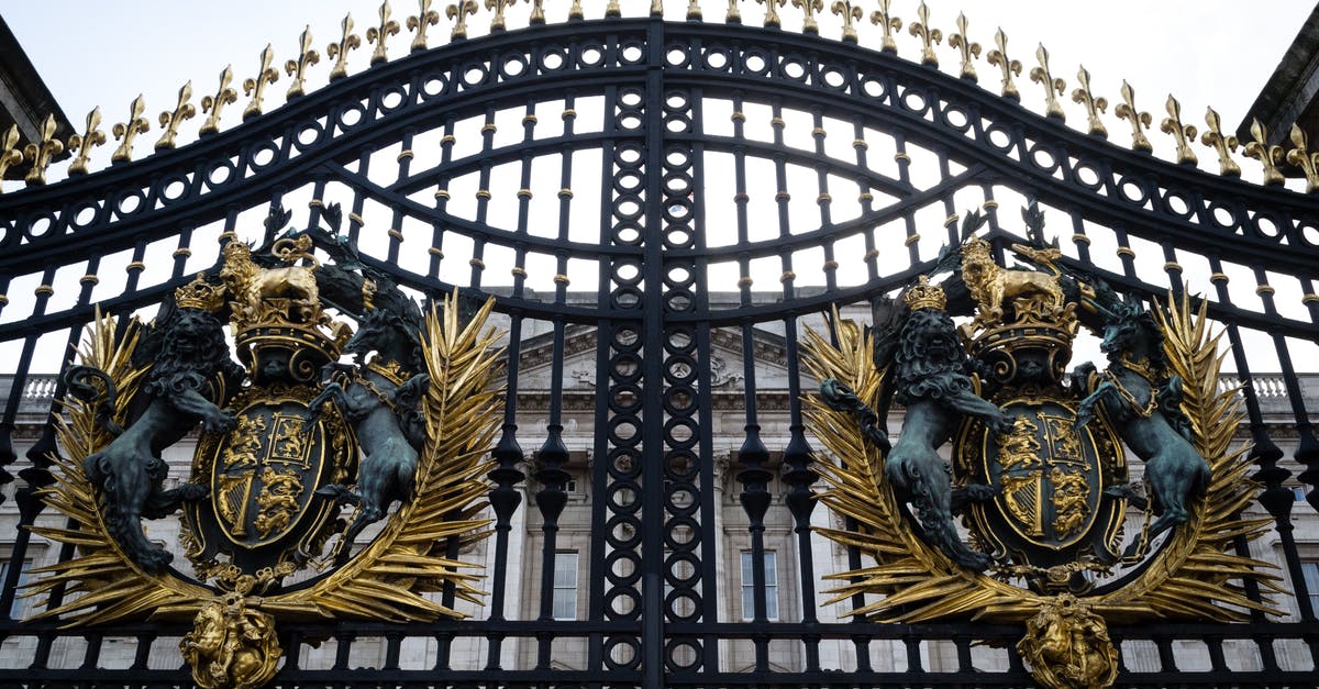 Schengen visa allows visiting London - Close-Up of Gate of Buckingham Palace Schengen visa allows visiting London - Close-Up of Gate of Buckingham Palace
