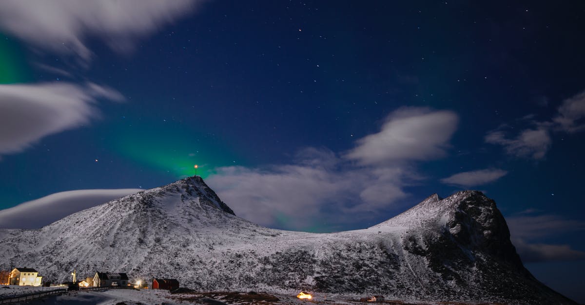 Self Guided Northern Lights Tour - People on Snow Covered Mountain Under Blue Sky during Night Time Self Guided Northern Lights Tour - People on Snow Covered Mountain Under Blue Sky during Night Time