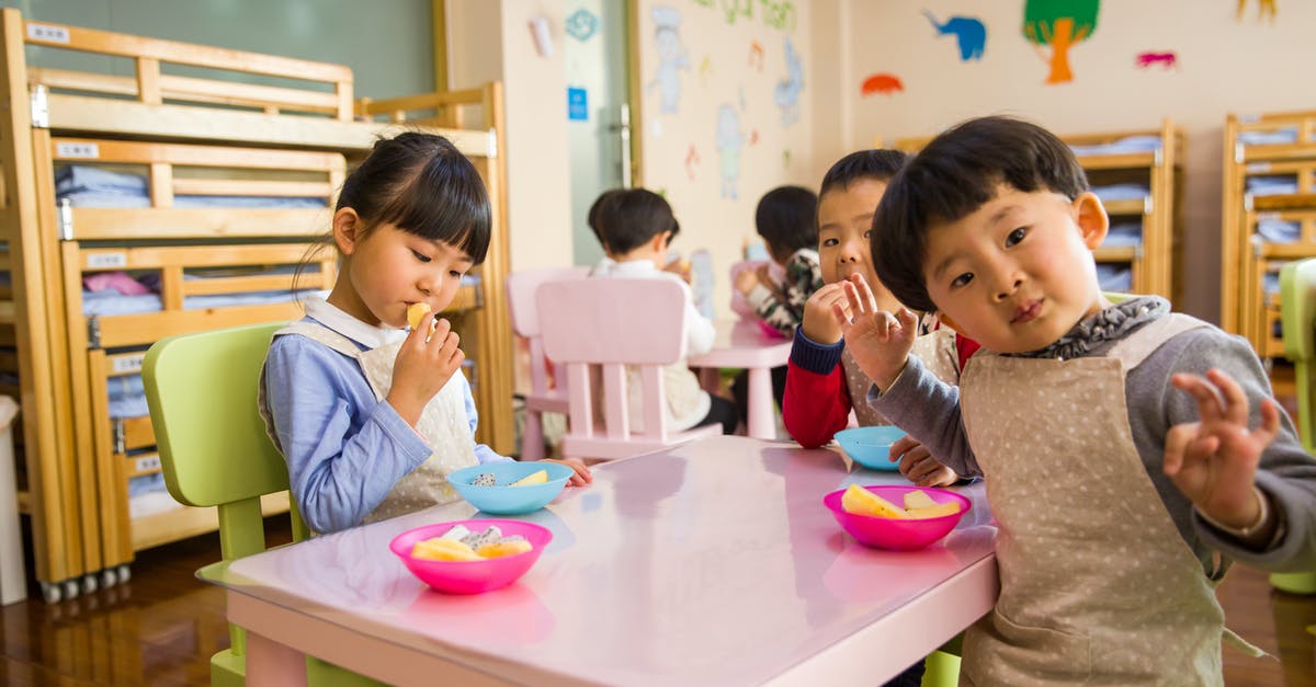 short-term childcare in June/July in Europe - Three Toddler Eating on White Table short-term childcare in June/July in Europe - Three Toddler Eating on White Table