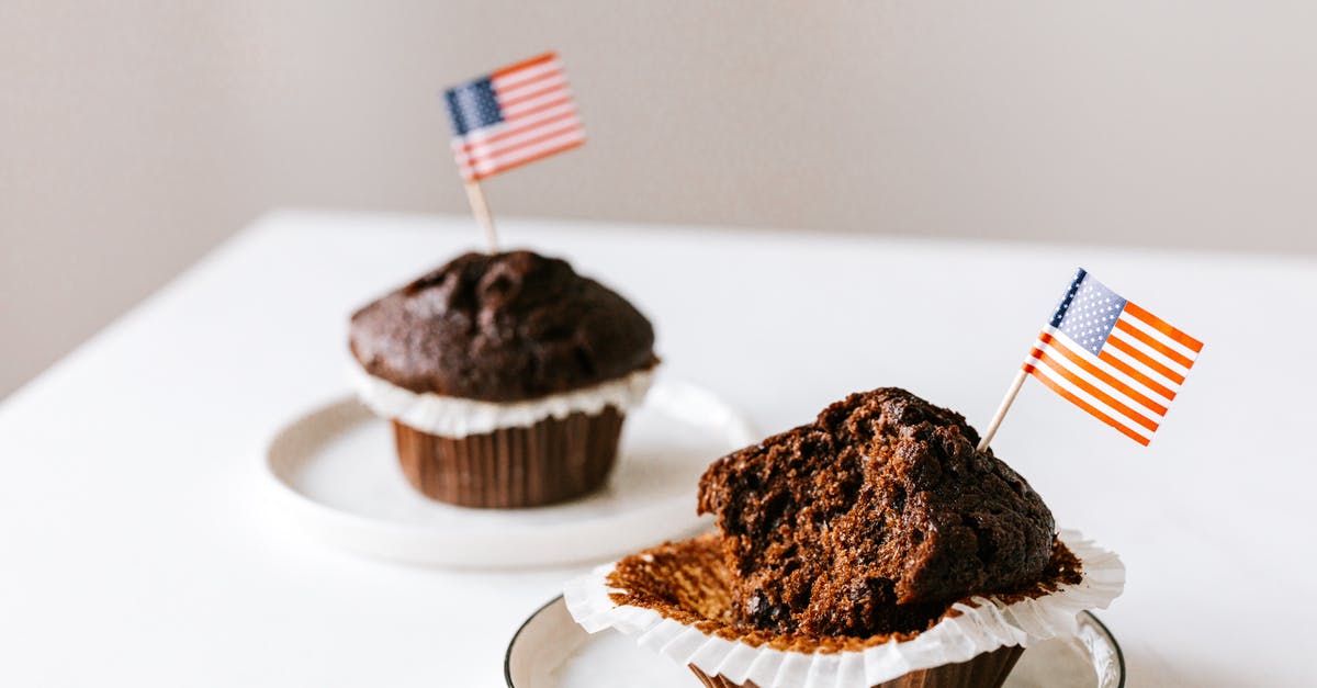 Should I declare chocolate as "food" when entering the US? - From above of bitten and whole festive chocolate cupcakes decorated with miniature american flags and placed on white table Should I declare chocolate as "food" when entering the US? - From above of bitten and whole festive chocolate cupcakes decorated with miniature american flags and placed on white table