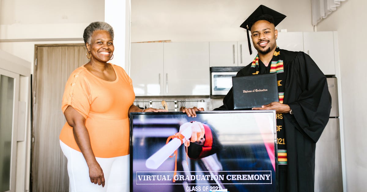 Should I send my son's birth certificate when applying for his B1-B2 visa? - Man Wearing Graduation Toga Having Picture Taken Together With His Mother Should I send my son's birth certificate when applying for his B1-B2 visa? - Man Wearing Graduation Toga Having Picture Taken Together With His Mother
