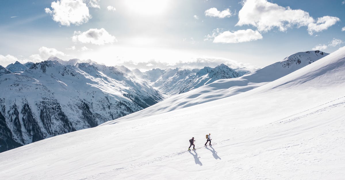 Skiing near Frankfurt 18-23 February - Two Man Hiking on Snow Mountain Skiing near Frankfurt 18-23 February - Two Man Hiking on Snow Mountain