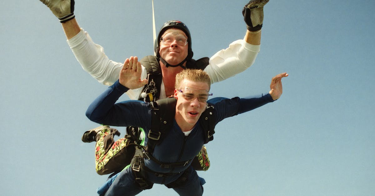 Skydiving or paragliding options in Europe [closed] - Duo of Sky Divers Falling Down