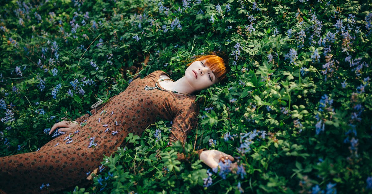 Sleeping aids for long flights [duplicate] - Woman in Brown Dress Lying on Green Grass