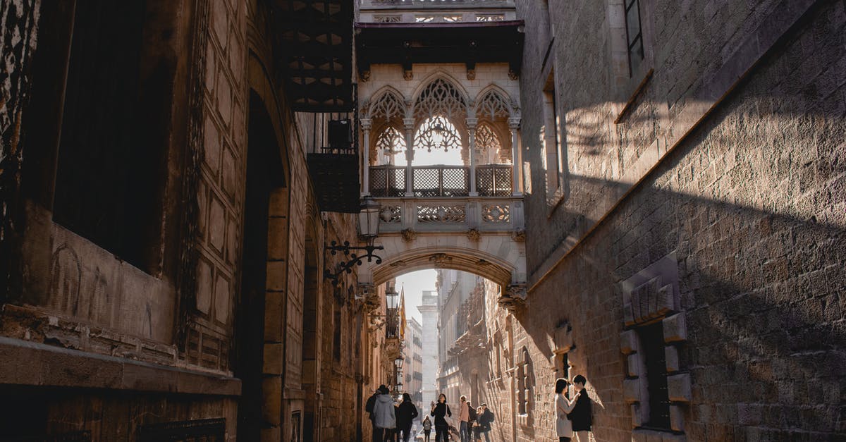 Snorkeling places in Barcelona [closed] - The Bishop's Bridge in the Gothic Quarter in Barcelona, Spain