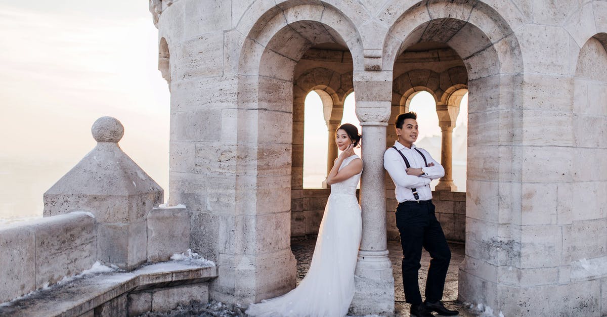 Source of travel funds when applying for a UK visa as a married couple - Newly Couple Standing on the Building