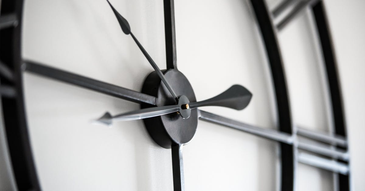 Standard Visitor visa refused (V4.2) for the second time - Modern clock on white wall