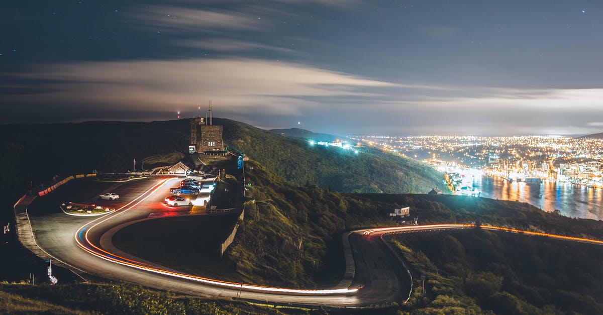Star Alliance - direct routes - Cityscape with road in mountains Star Alliance - direct routes - Cityscape with road in mountains