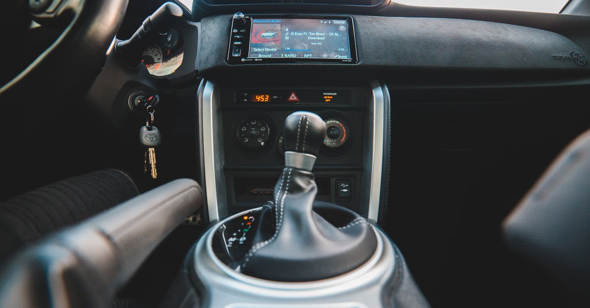 Stick deodorant through airport security - Gear stick inside modern vehicle Stick deodorant through airport security - Gear stick inside modern vehicle