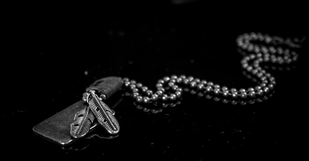 Sufficient Identification for Intra Schengen flights - Silver Dog Tag Necklace on Black Background Sufficient Identification for Intra Schengen flights - Silver Dog Tag Necklace on Black Background