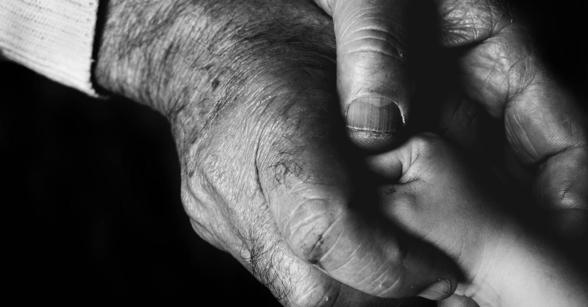 Sydney, Australia - for 5 days. With a 6-month old baby. Any tips? [closed] - Grayscale Photo of an Elderly Person Holding a Baby's Hand