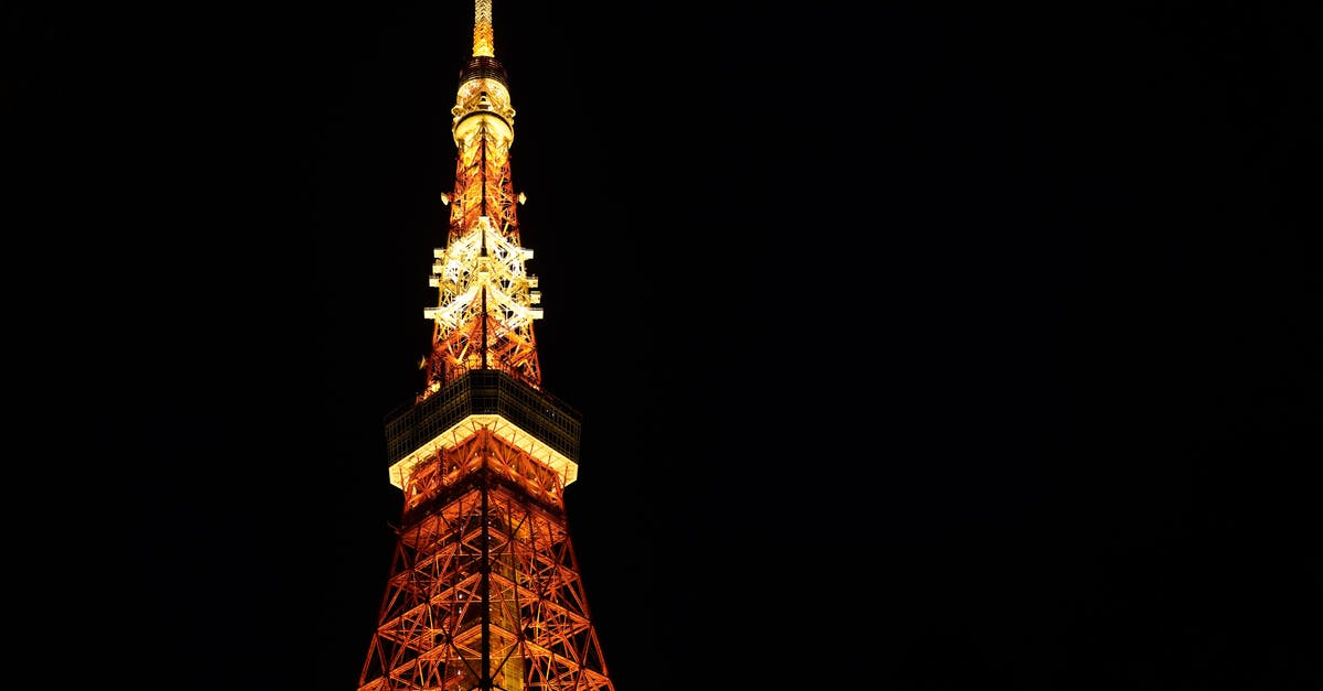 Sydney to Tokyo Narita - Eiffel Tower With Lights during Night Time Sydney to Tokyo Narita - Eiffel Tower With Lights during Night Time