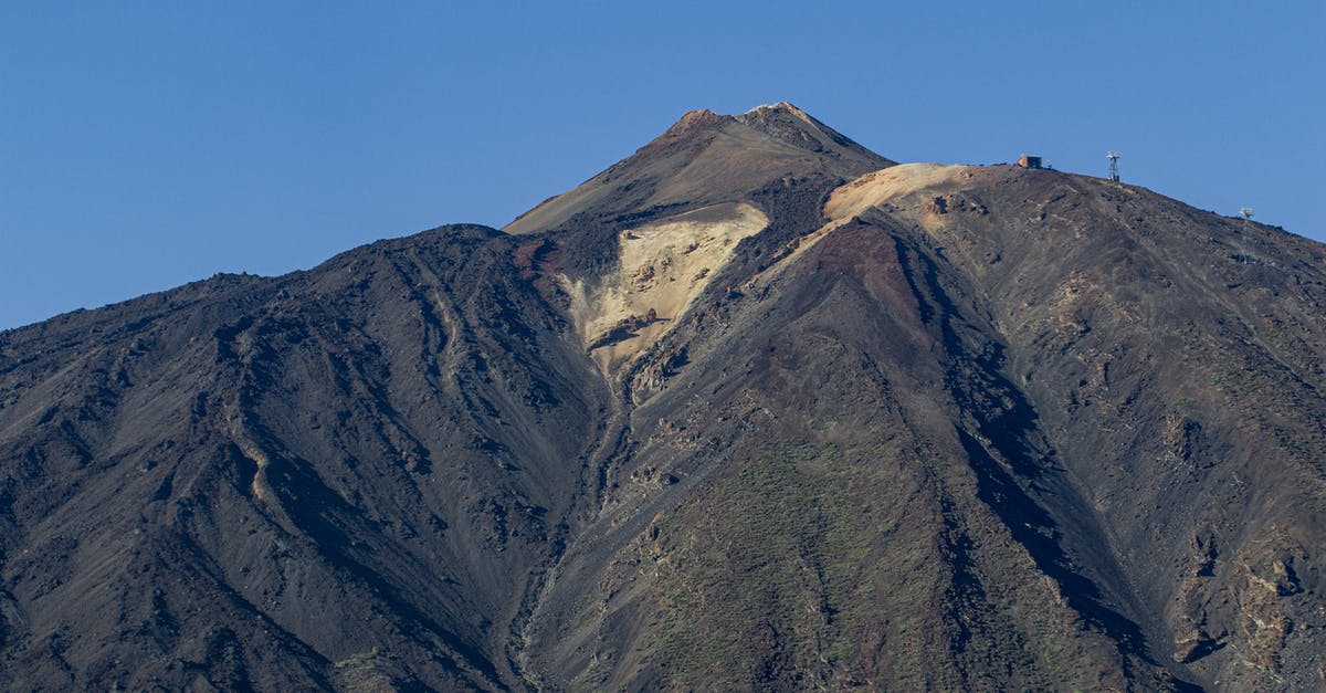 Tenerife South Airport to Teide - Volcano Under Blue Sky Tenerife South Airport to Teide - Volcano Under Blue Sky