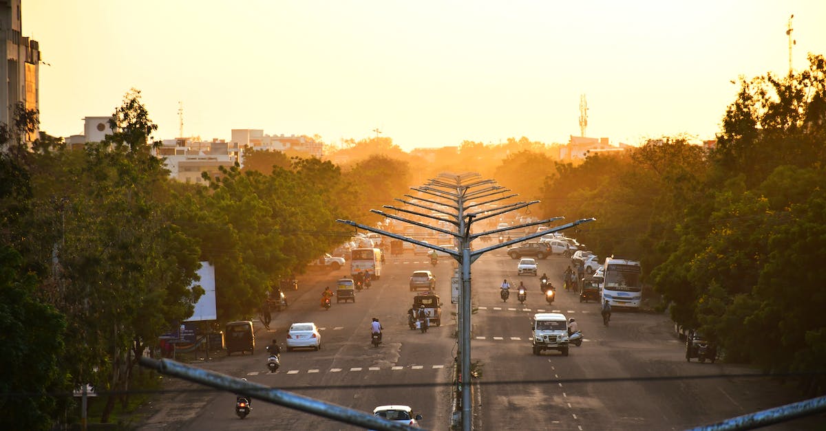 The cheapest and quickest way to get from Cuba to India - View on Traffic During Sunset The cheapest and quickest way to get from Cuba to India - View on Traffic During Sunset