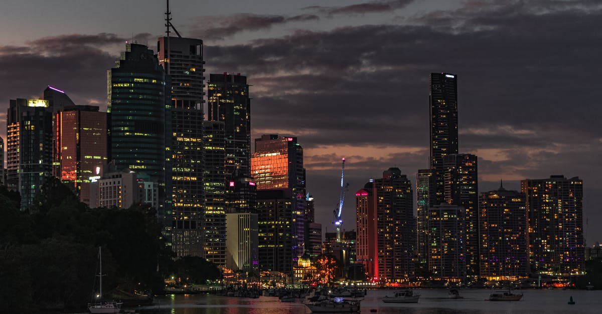Time taken for customs check in Brisbane Australia - City View during Nighttime Photography Time taken for customs check in Brisbane Australia - City View during Nighttime Photography