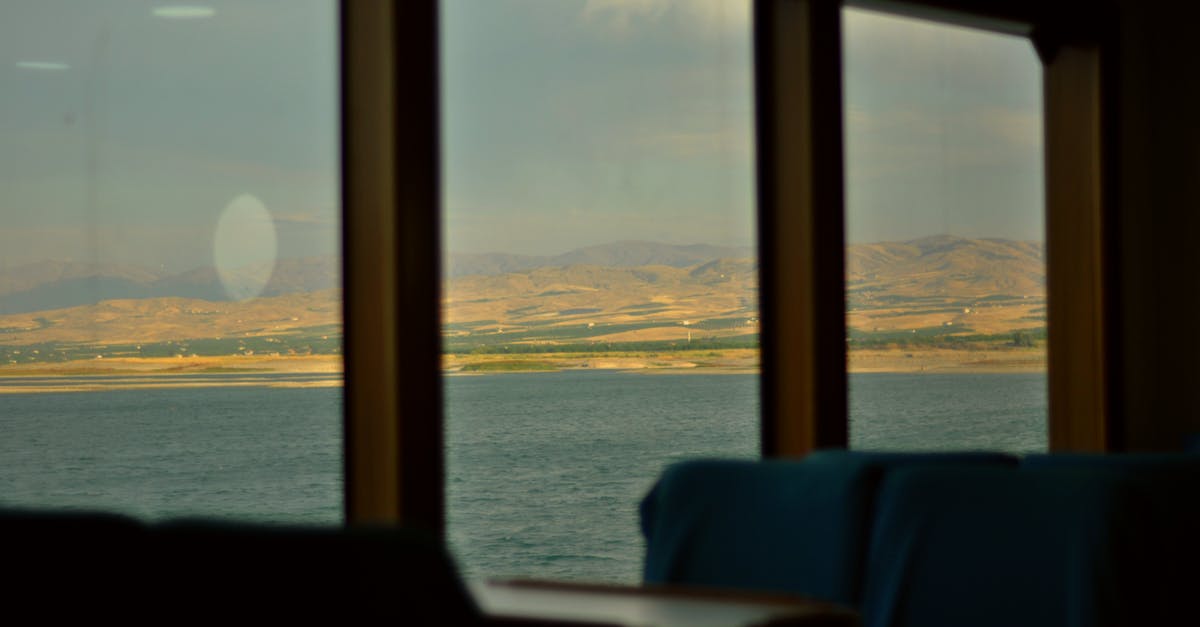 To the Azores by ferry - View of the Sea from the Window of the Ferry To the Azores by ferry - View of the Sea from the Window of the Ferry
