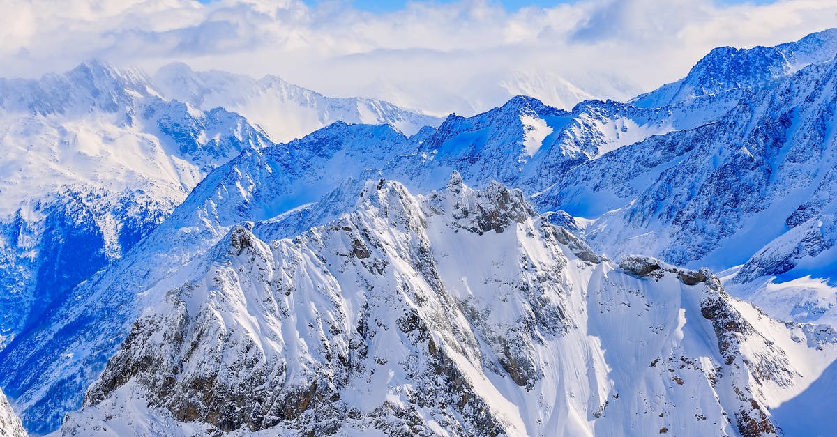 Toilet and half-bath in huts in Switzerland Alps - Mountain Ranges Covered in Snow