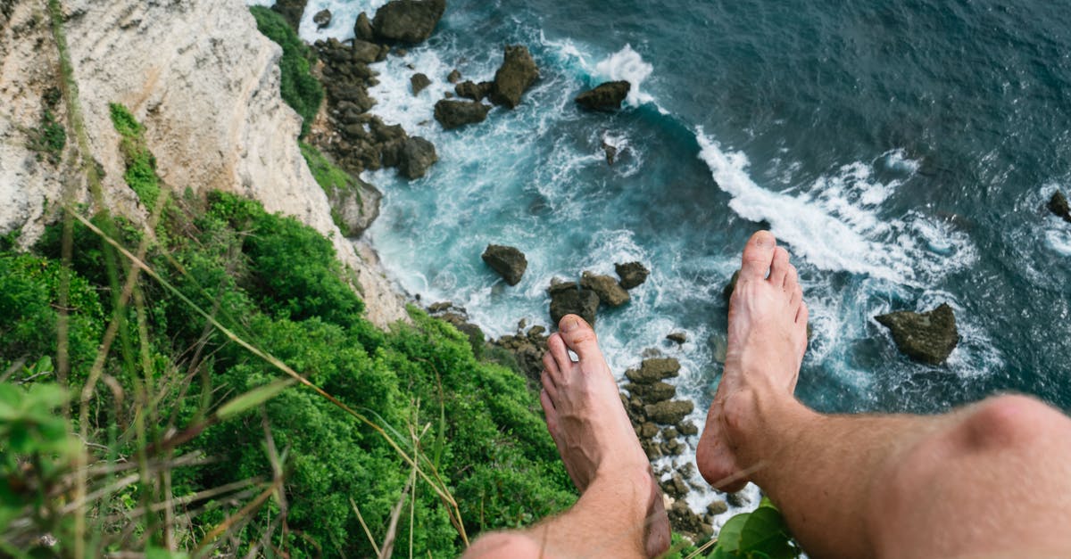 toll cost for my trip [duplicate] - Anonymous traveler sitting on cliff high above sea