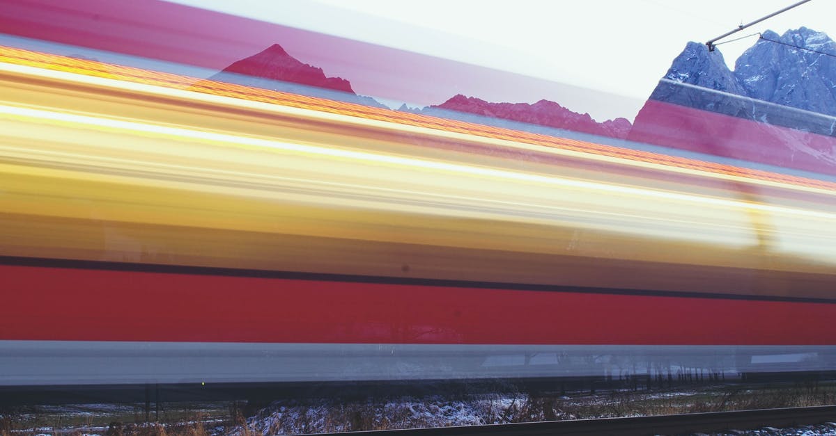 train travel from amsterdam to belgium, paris and germany [closed] - Speeding Train Time Lapse Photo