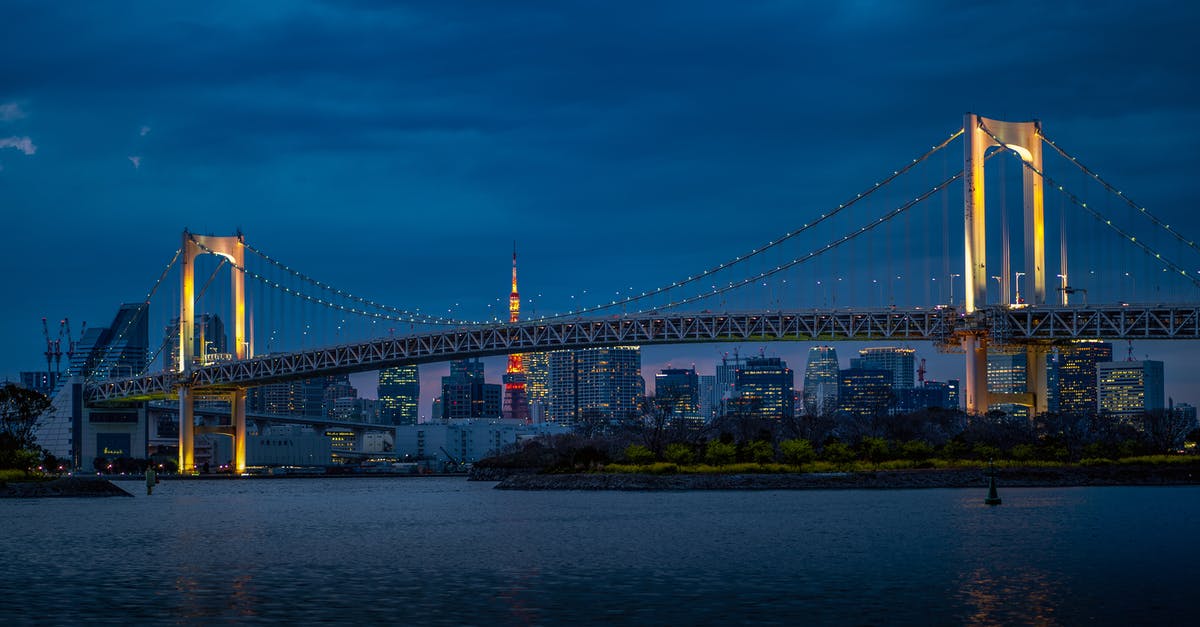 Transit rules when connecting in Tokyo on two different tickets - View of Bridge at Night Transit rules when connecting in Tokyo on two different tickets - View of Bridge at Night