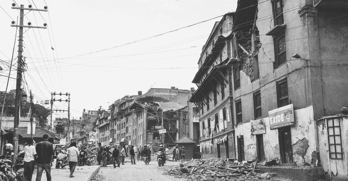 Transiting in Kathmandu in aftermath of earthquake - Wrecked Buildings in Bhaktapur Transiting in Kathmandu in aftermath of earthquake - Wrecked Buildings in Bhaktapur