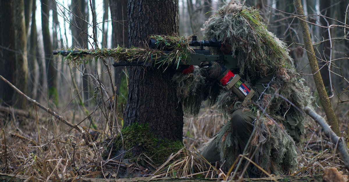 Transporting an airsoft gun from the US to Israel - A Soldier Sniper Aiming Though The Rifle Scope In Forest Transporting an airsoft gun from the US to Israel - A Soldier Sniper Aiming Though The Rifle Scope In Forest