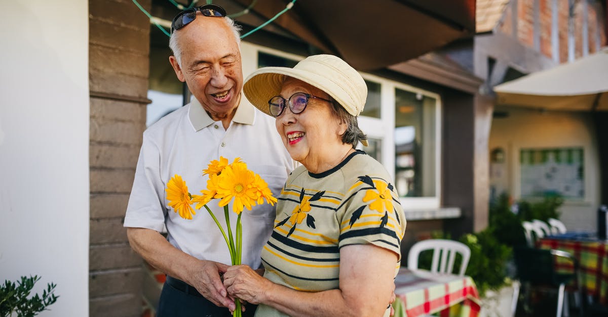 Travel to the United Kingdom visa free for non-EU family member of EU Citizen - Elderly Couple Holding Bouquet of Flowers while Holding Hands Travel to the United Kingdom visa free for non-EU family member of EU Citizen - Elderly Couple Holding Bouquet of Flowers while Holding Hands