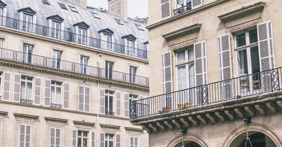 Travel within the Schengen area with Fiktionbescheinigung - Facade of contemporary hotel and residential house in Paris Travel within the Schengen area with Fiktionbescheinigung - Facade of contemporary hotel and residential house in Paris