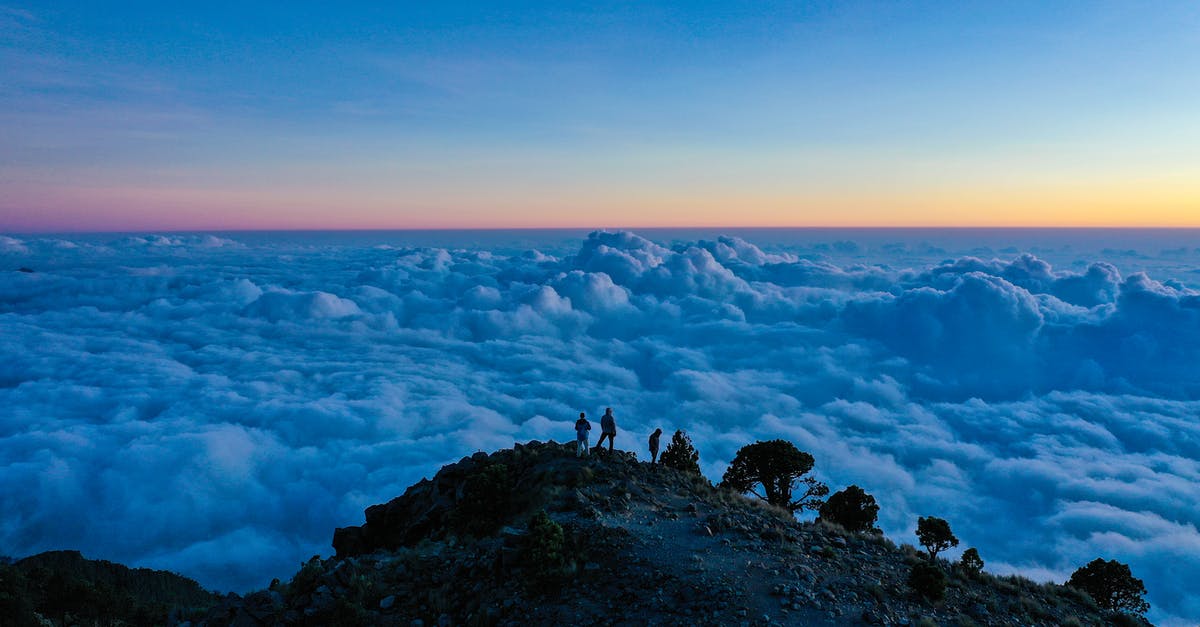 Traveling to Guatemala - People Watching the Sea of Clouds Traveling to Guatemala - People Watching the Sea of Clouds