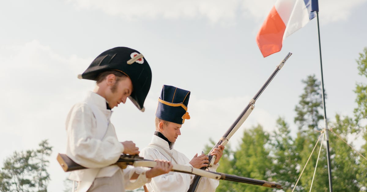 Travelling through France: subject to French restrictions re COVID-19? - Soldiers charging guns near French national flag in nature Travelling through France: subject to French restrictions re COVID-19? - Soldiers charging guns near French national flag in nature