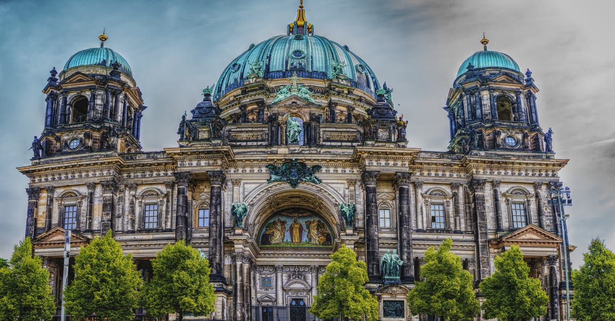 Travelling to Berlin without a bank statement - Cathedral Illustration Travelling to Berlin without a bank statement - Cathedral Illustration
