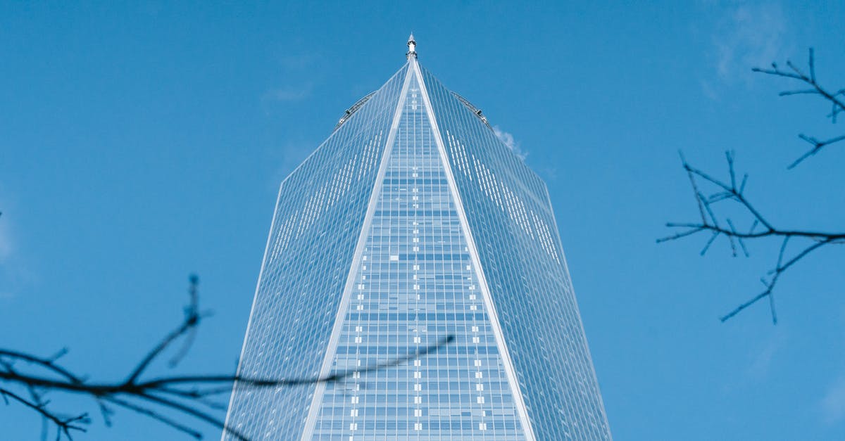 Travelling to the US on B1 visa without a business purpose - Low angle of geometric facade of modern creative skyscraper with glass walls against cloudless blue sky in New York City Travelling to the US on B1 visa without a business purpose - Low angle of geometric facade of modern creative skyscraper with glass walls against cloudless blue sky in New York City