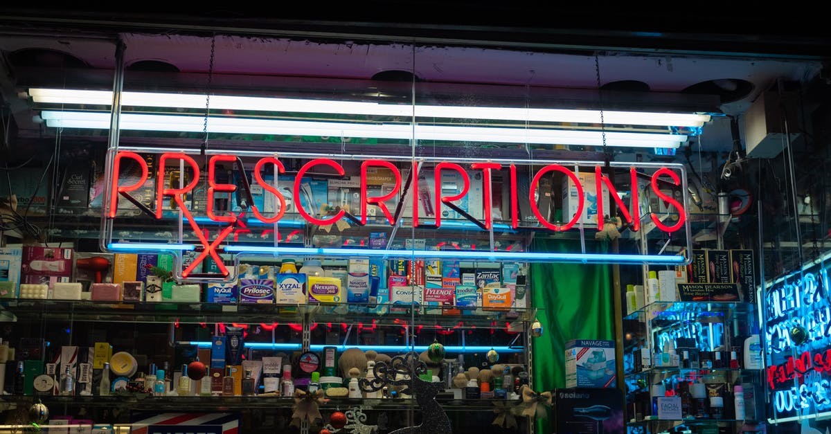 Travelling with Prescription Medications Through both France AND Spain over a Year's time - Prescriptions Sign On A Drug Store Front Travelling with Prescription Medications Through both France AND Spain over a Year's time - Prescriptions Sign On A Drug Store Front