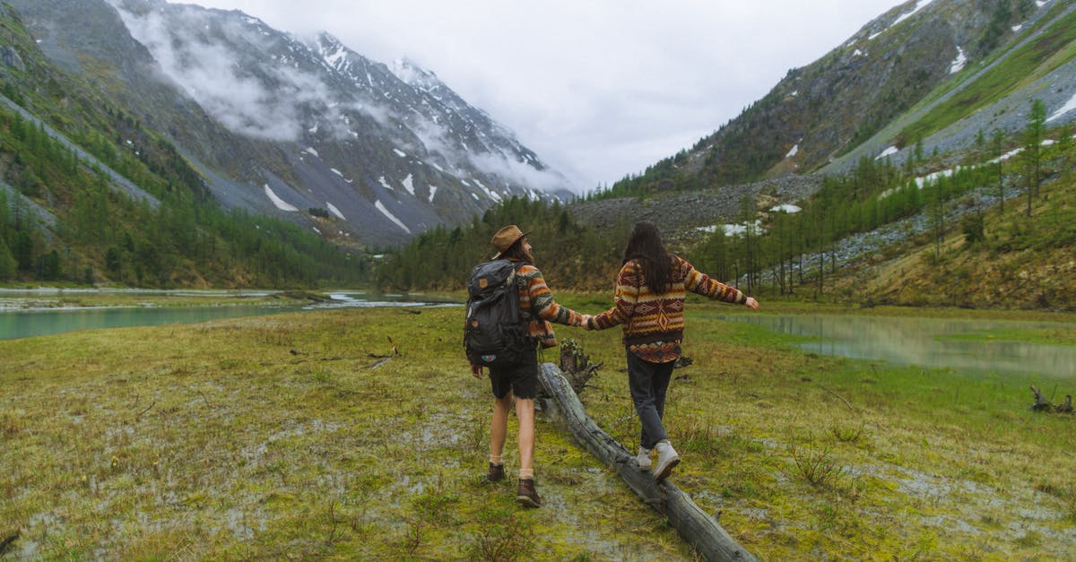 Trekking in Russia similar to Kungsleden - A Woman Standing on Brown Wooden Log on Green Grass Field Trekking in Russia similar to Kungsleden - A Woman Standing on Brown Wooden Log on Green Grass Field