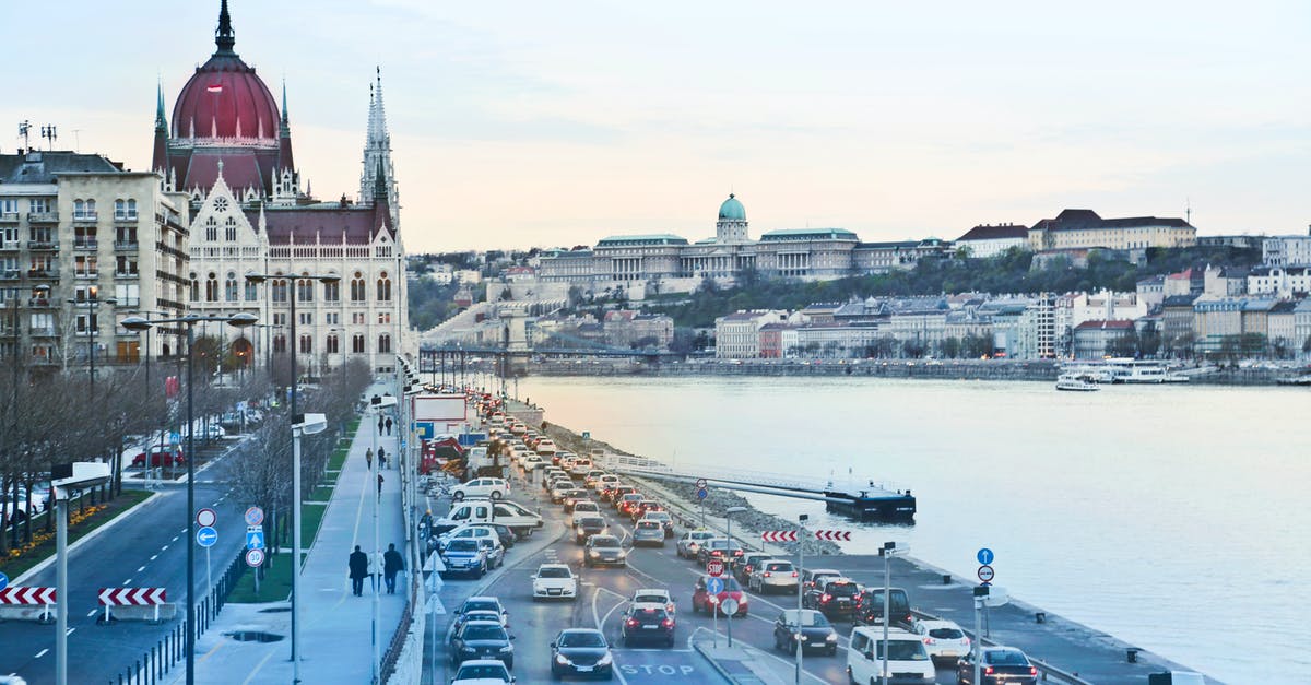 Trying Hungarian Cuisine in Budapest - Traffic Jam Along River Bank Trying Hungarian Cuisine in Budapest - Traffic Jam Along River Bank