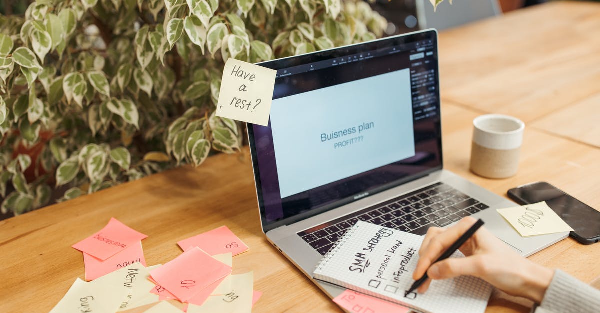 Uk business Visa checklist mistake - Sticky Notes and a Laptop