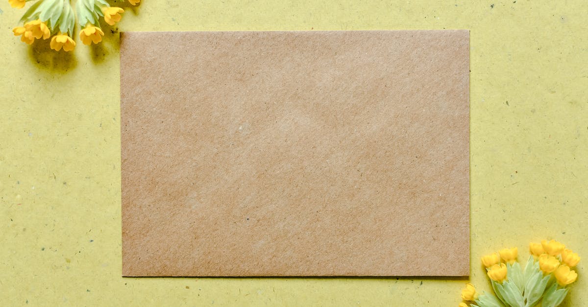 UK Tier 4 Student Visa - Empty Envelope Returned - Brown Specialty Paper on Surface with Yellow Flowers UK Tier 4 Student Visa - Empty Envelope Returned - Brown Specialty Paper on Surface with Yellow Flowers
