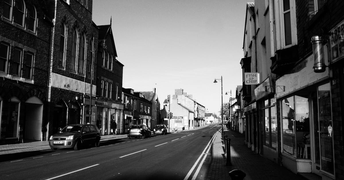 UK visit visa applying from 2 cities - City Street in the UK