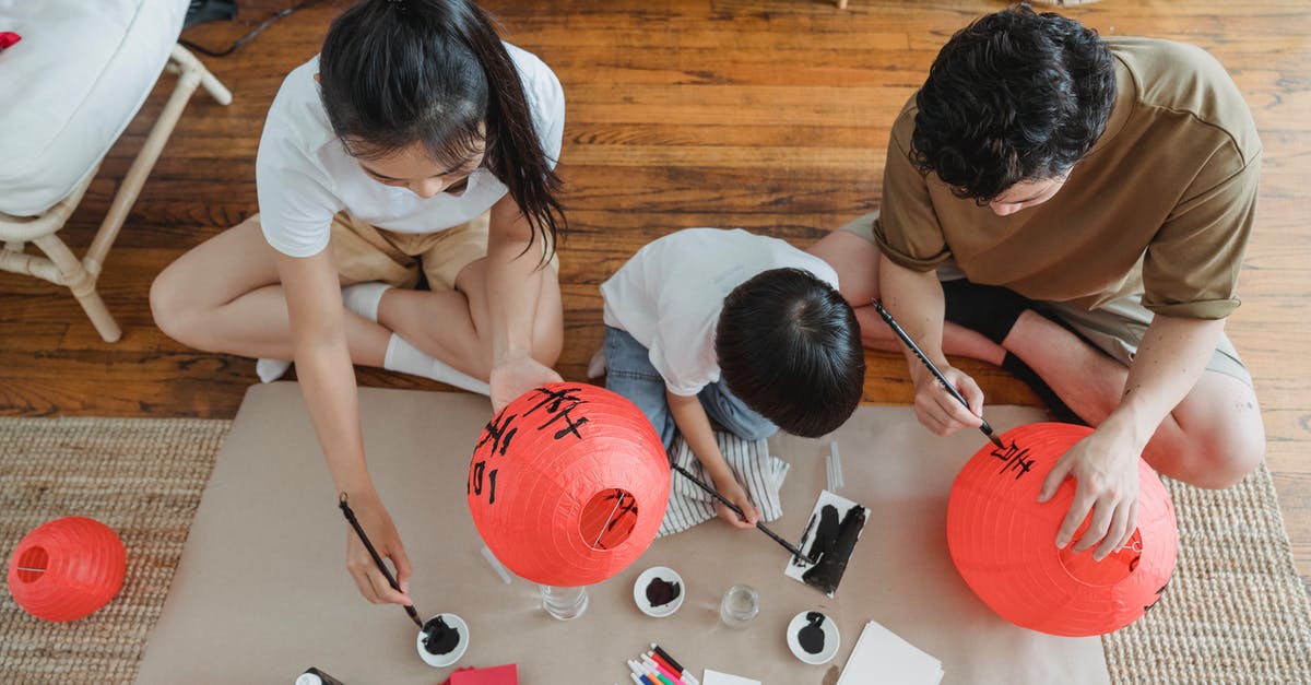 UK Visitor (standard) With Family Situation - Couple with Their Son Painting on Red Lanterns UK Visitor (standard) With Family Situation - Couple with Their Son Painting on Red Lanterns
