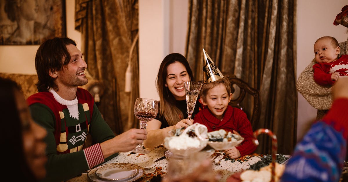 UK Visitor Visa for my son who is 1 years old - address needs to be at least 2 years long - Happy Family Sitting at Dining Table 