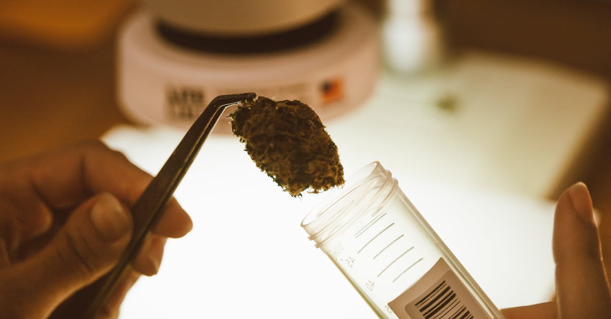 Unmatching Barcode - Placing a Cannabis Hash in Tube Bottle