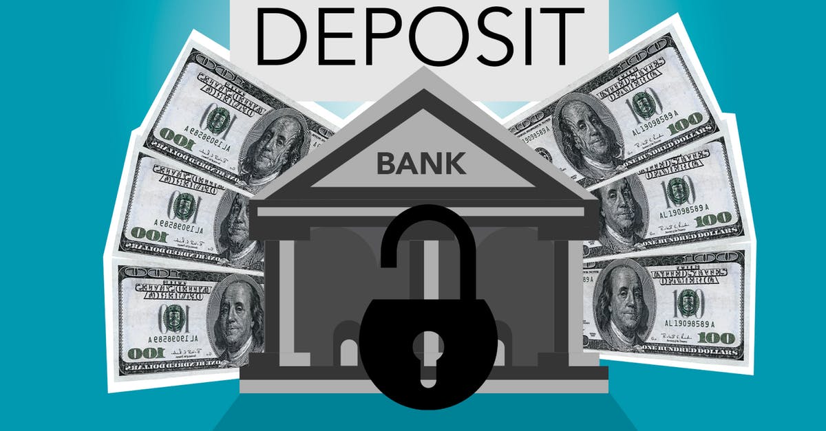 US B1/B2 Visa - regarding number of days of stay - Decorative cardboard illustration of lock on bank with American paper money under Deposit inscription on blue background US B1/B2 Visa - regarding number of days of stay - Decorative cardboard illustration of lock on bank with American paper money under Deposit inscription on blue background