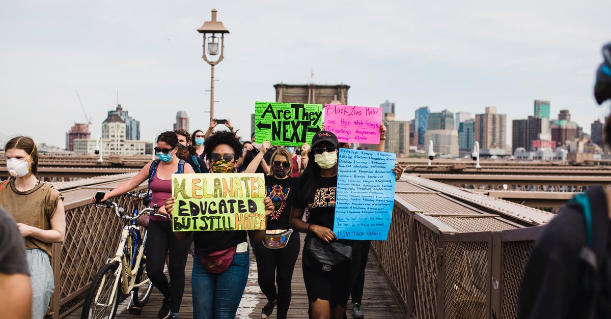 US based flights bicycle question - Protesters Holding Signs US based flights bicycle question - Protesters Holding Signs