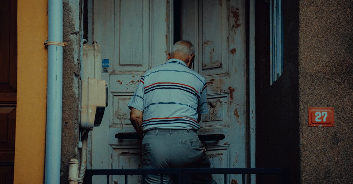 US citizens previously refused entry into UK. Does this refusal of entry mean that we will have problems going back as tourists? - Back view of unrecognizable elderly male in casual clothes entering building with shabby door in daytime US citizens previously refused entry into UK. Does this refusal of entry mean that we will have problems going back as tourists? - Back view of unrecognizable elderly male in casual clothes entering building with shabby door in daytime