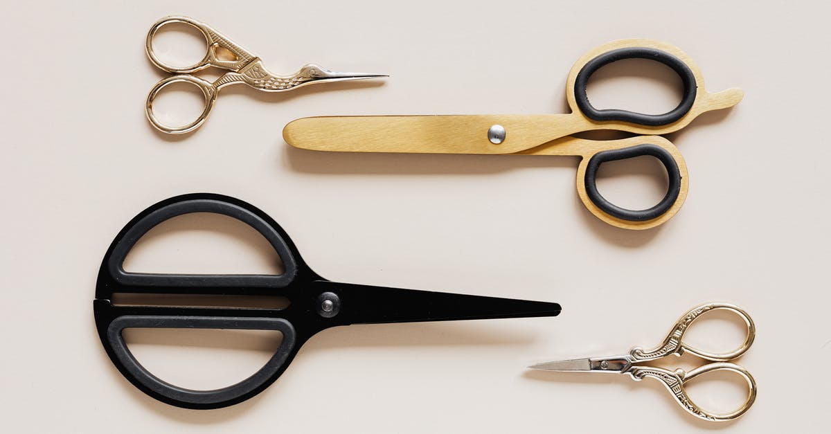 Using 2 different airlines for outbound & return flight to U.S? - Different sizes and forms of scissors