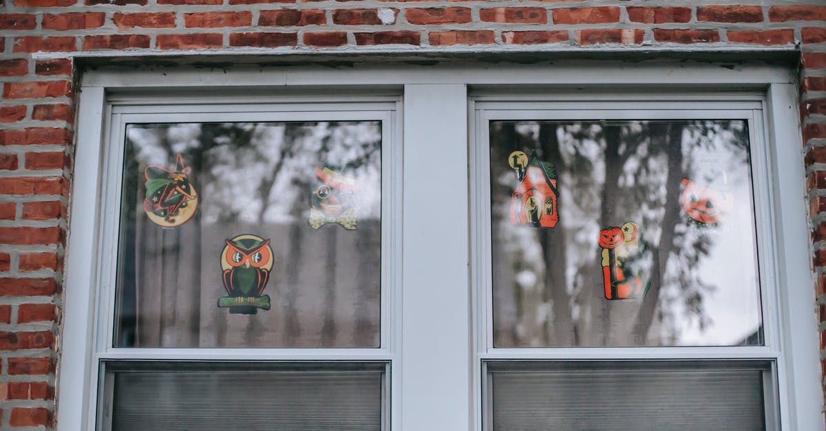 Validity of the Schengen visa when having a residence sticker in the passport (The Netherlands) [closed] - Halloween stickers on window of house