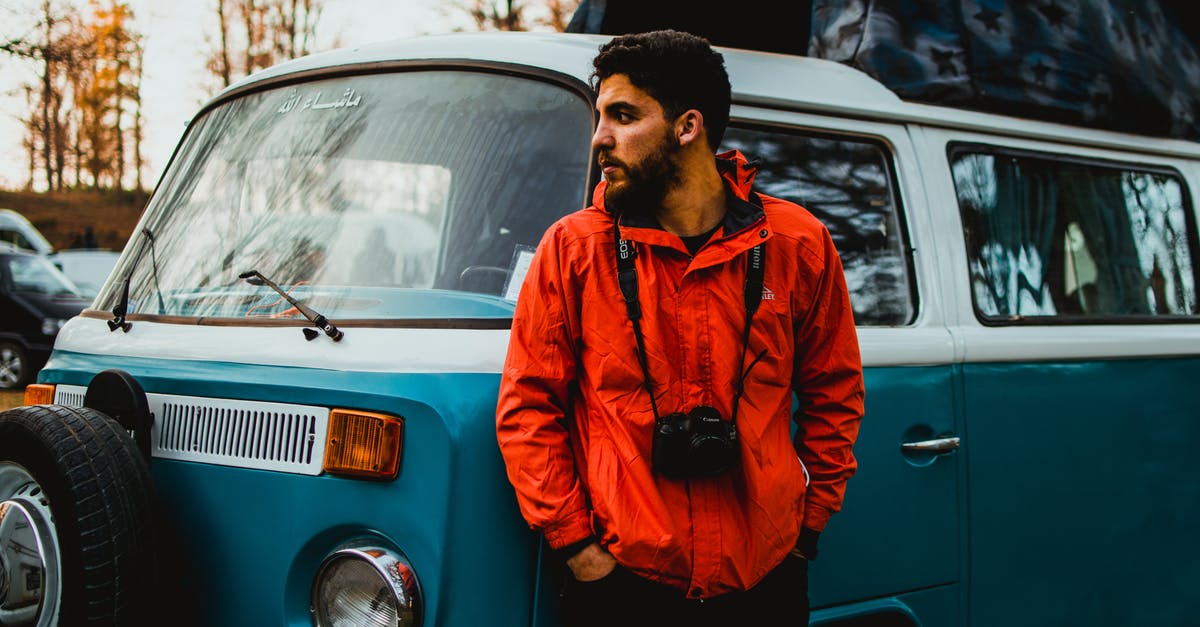 Vehicle Insurance for UK Residents in Canada looking to ship our VW over for 10 to 12 months? - Man in Orange Jacket Standing Beside A Volkswagen Van Vehicle Insurance for UK Residents in Canada looking to ship our VW over for 10 to 12 months? - Man in Orange Jacket Standing Beside A Volkswagen Van