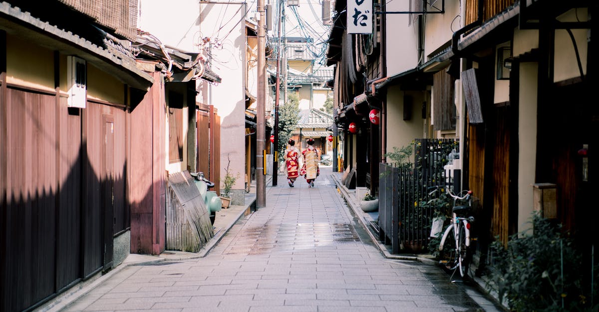 Visa, 17 yr old, traveling alone, meeting the Parents, Japan - Women Walking on The Road In Their Traditional Wear Visa, 17 yr old, traveling alone, meeting the Parents, Japan - Women Walking on The Road In Their Traditional Wear
