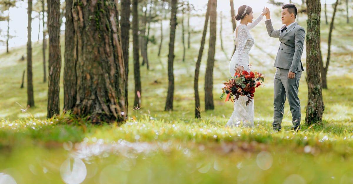 Visa for my Philippine wife to visit (holiday 18 days Spain) - Happy newlywed Asian couple dancing on green meadow Visa for my Philippine wife to visit (holiday 18 days Spain) - Happy newlywed Asian couple dancing on green meadow